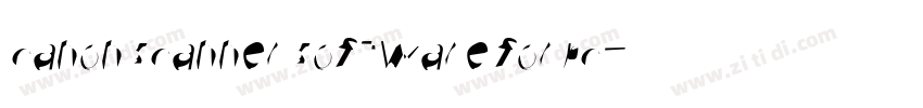 canon scanner software for pc字体转换